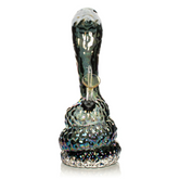 Retro Glass - 10" Platinum Metallic Cobra Water Pipe